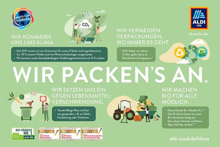Neue Kampagne ALDI SÜD spricht über Umweltschutz Stuttgart Aktuell